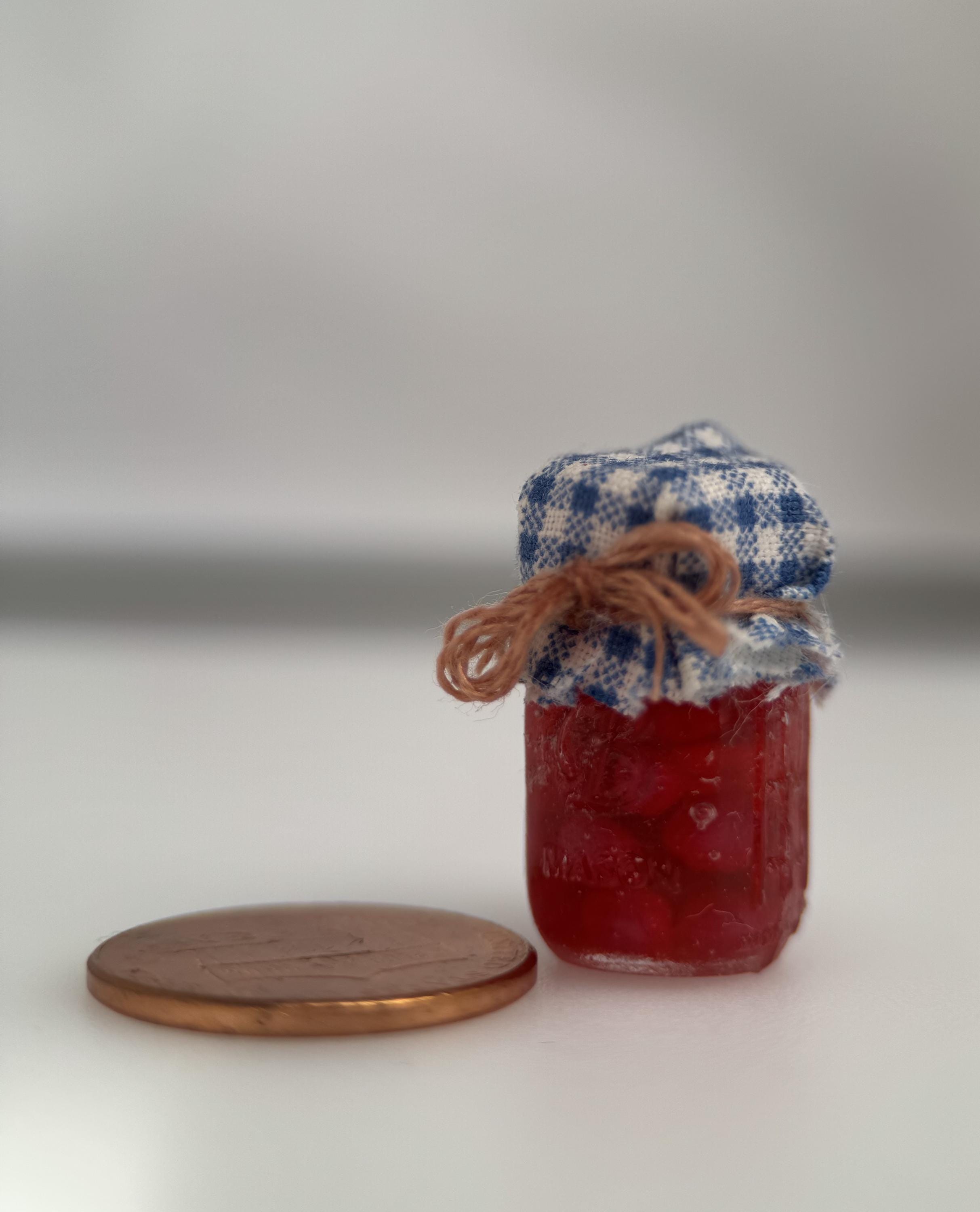 Dollhouse Miniature Jars of Preserved Foods