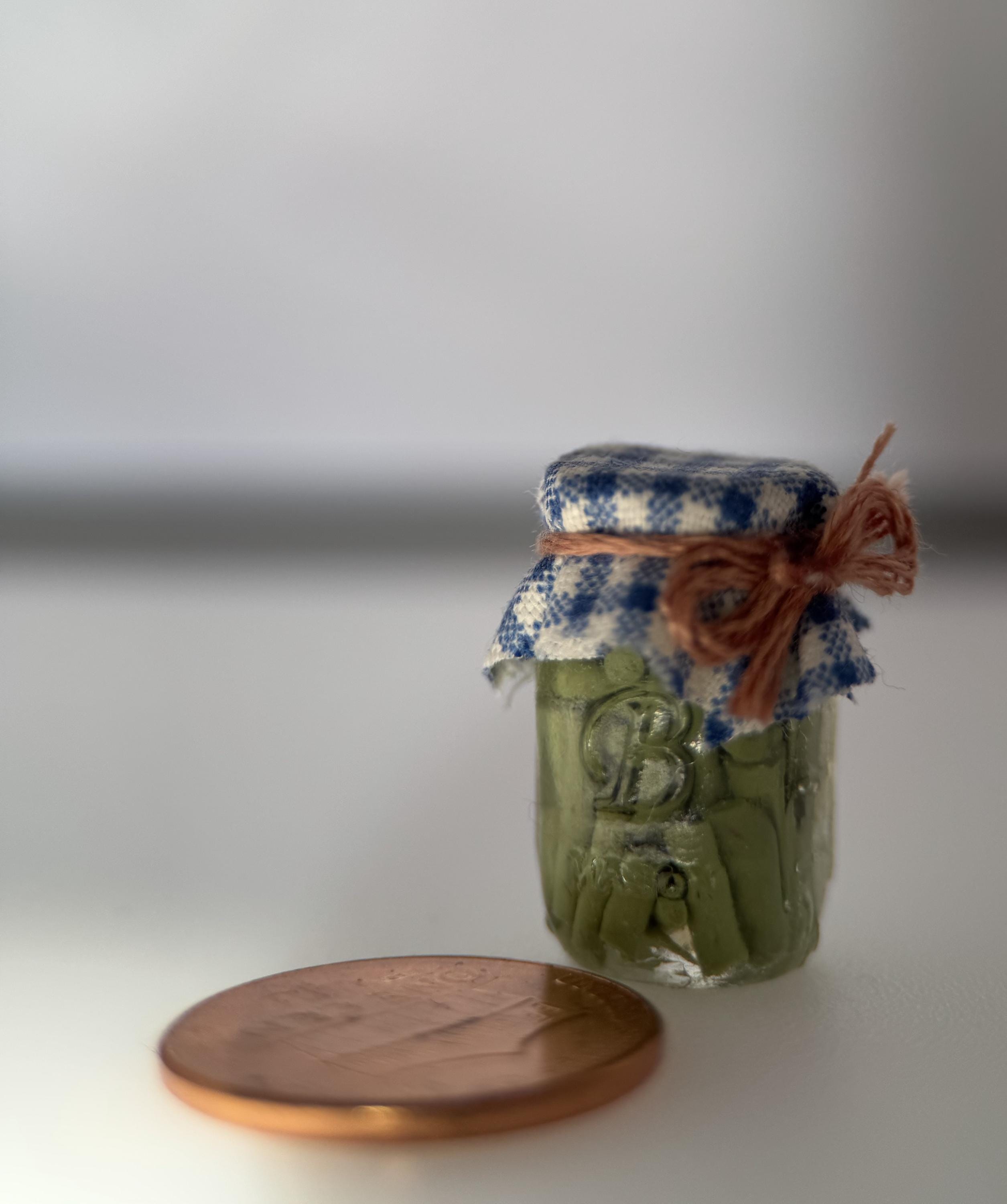 Dollhouse Miniature Jars of Preserved Foods