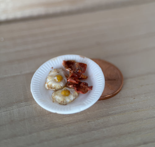 1:12 Scale Country Breakfast Plate