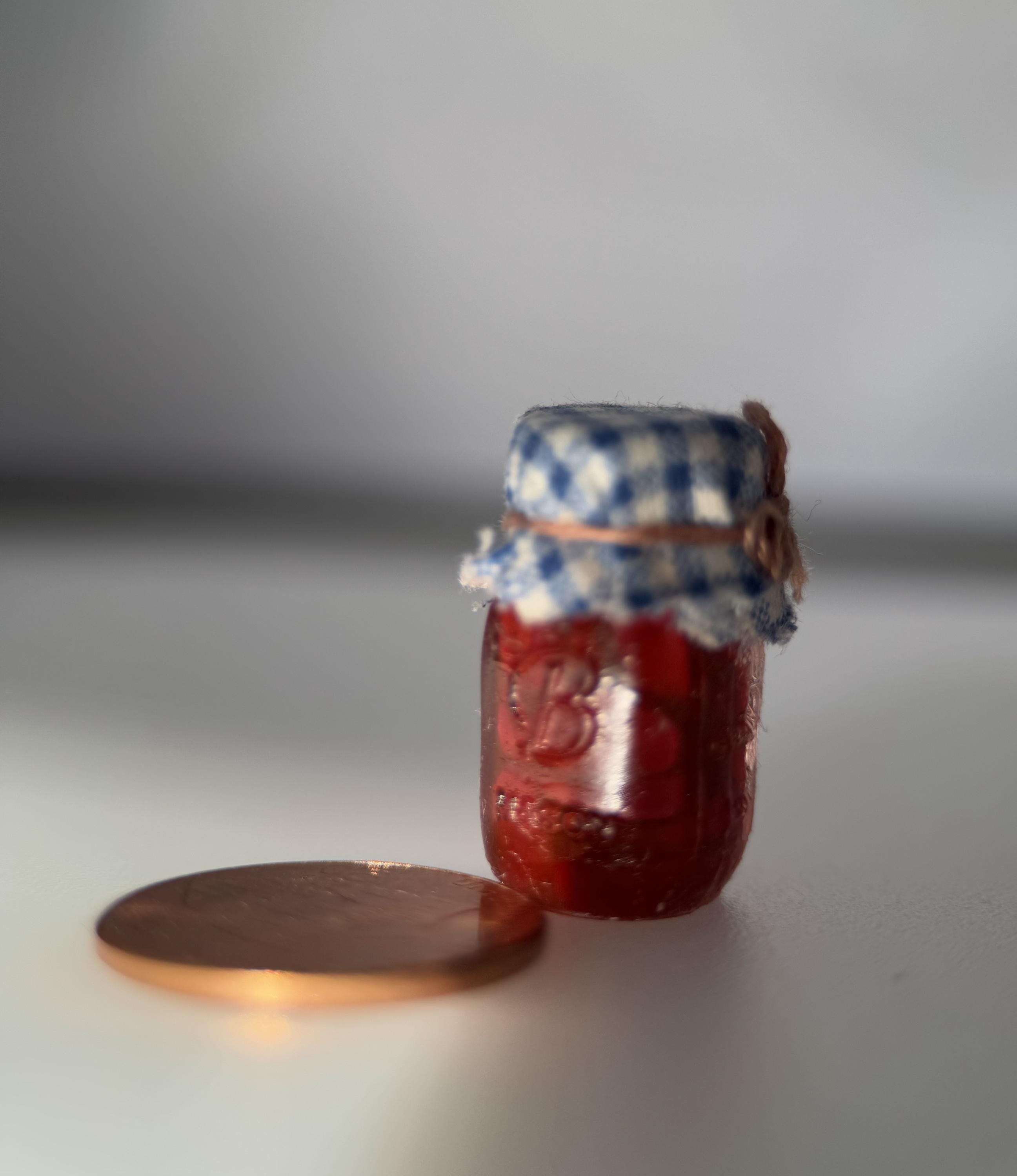 Dollhouse Miniature Jars of Preserved Foods